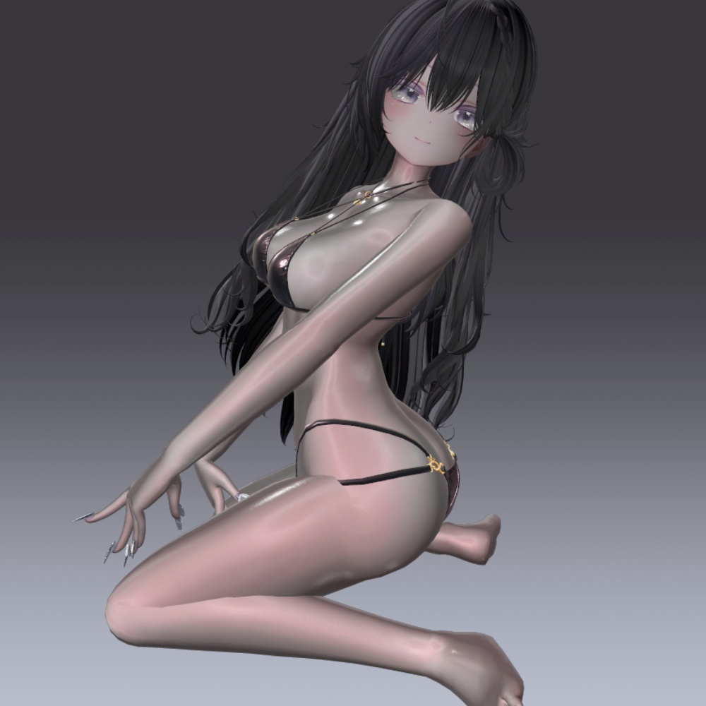 汎用 ブラックグロウスキン lilToonプリセット マテリアル設定