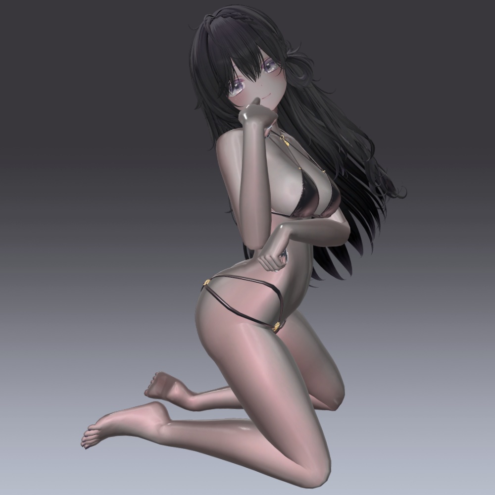 汎用 ブラックグロウスキン lilToonプリセット マテリアル設定