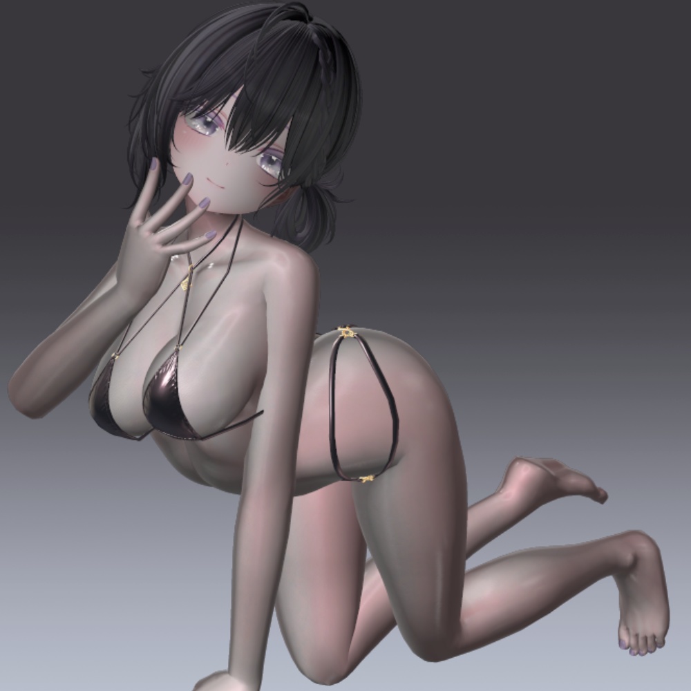 汎用 ブラックグロウスキン lilToonプリセット マテリアル設定