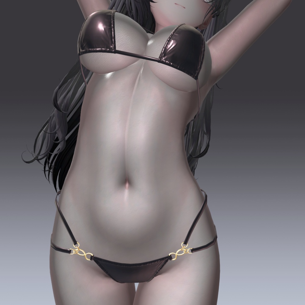 汎用 ブラックグロウスキン lilToonプリセット マテリアル設定