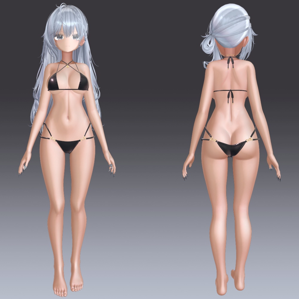 汎用 リアル褐色肌 lilToonプリセット マテリアル設定