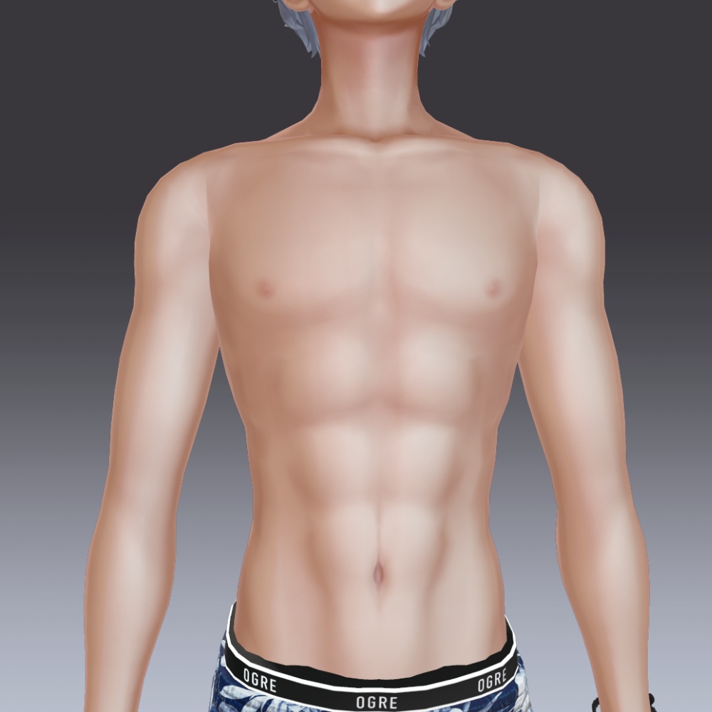 汎用 リアル褐色肌 lilToonプリセット マテリアル設定