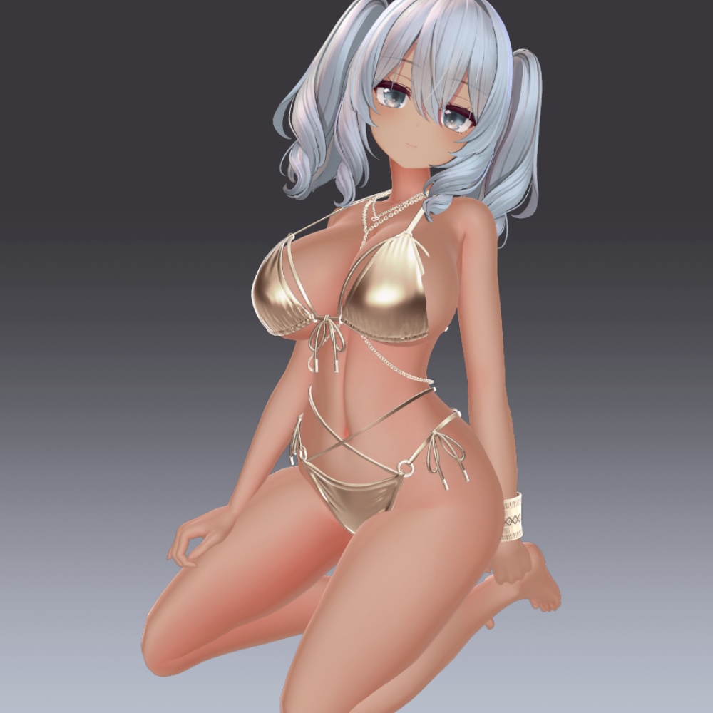 汎用 リアル褐色肌 lilToonプリセット マテリアル設定