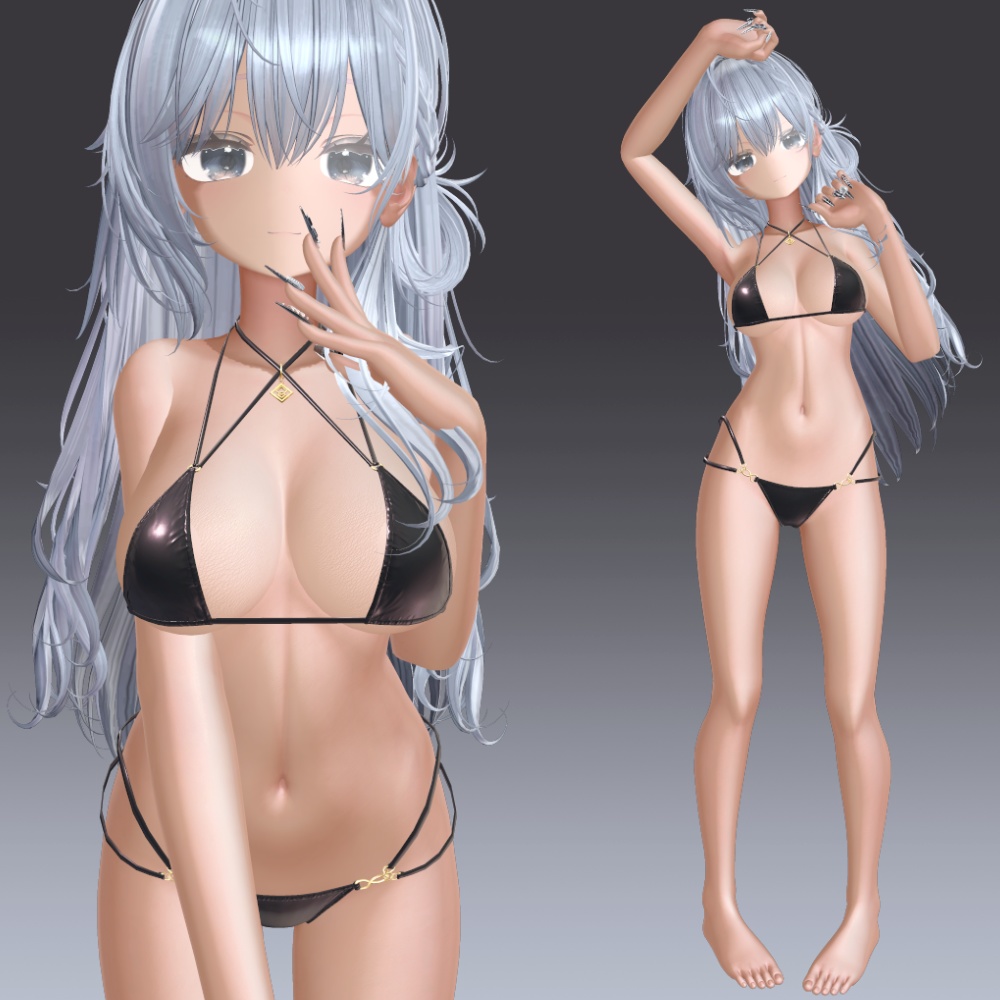 汎用 リアル褐色肌 lilToonプリセット マテリアル設定