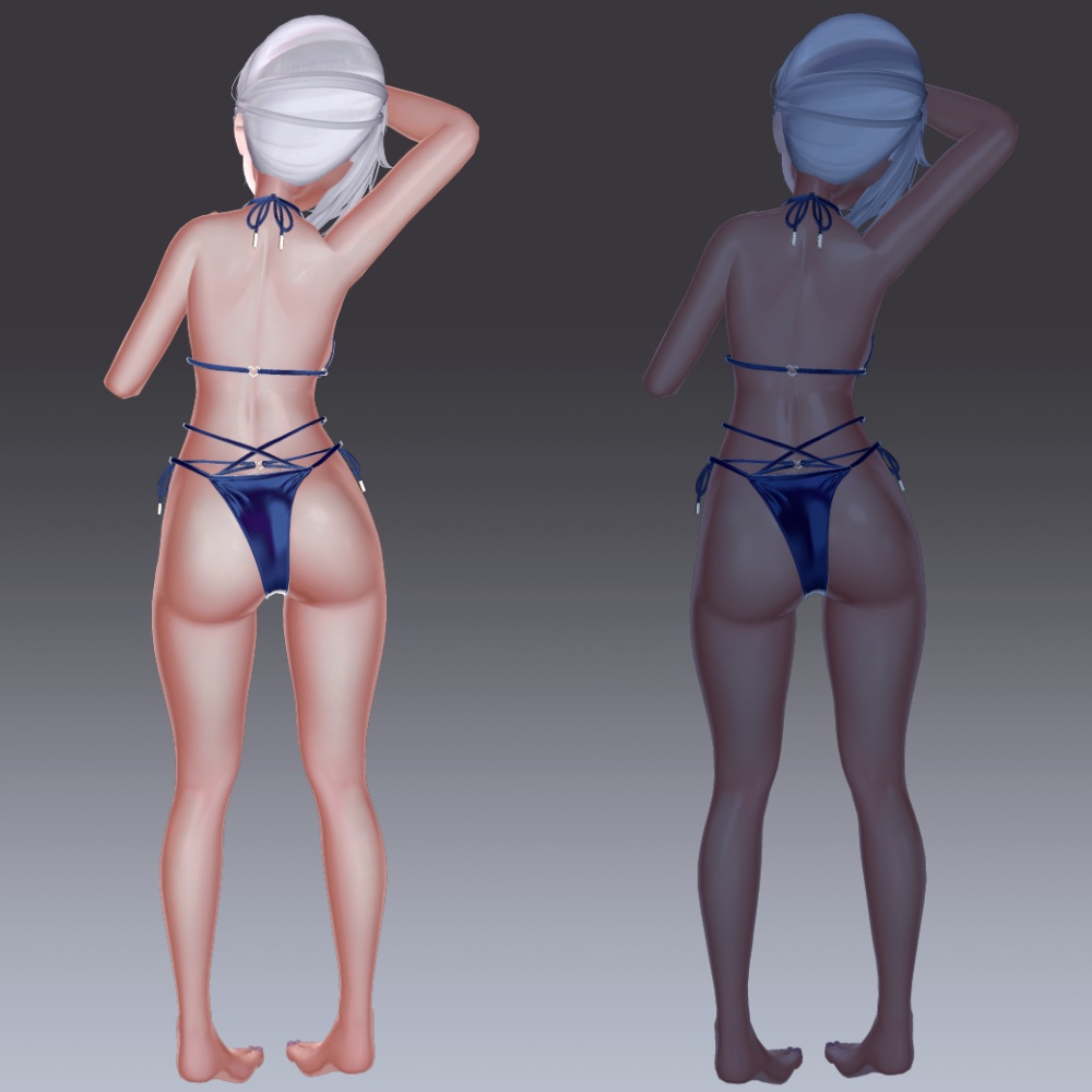 汎用 つやてか肌 lilToonプリセット マテリアル設定