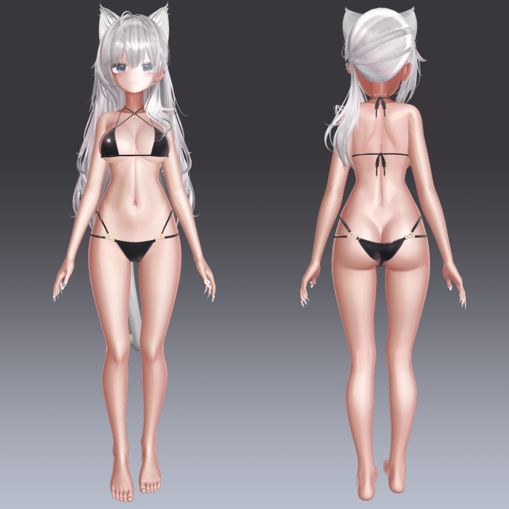 汎用 つやてか肌 lilToonプリセット マテリアル設定