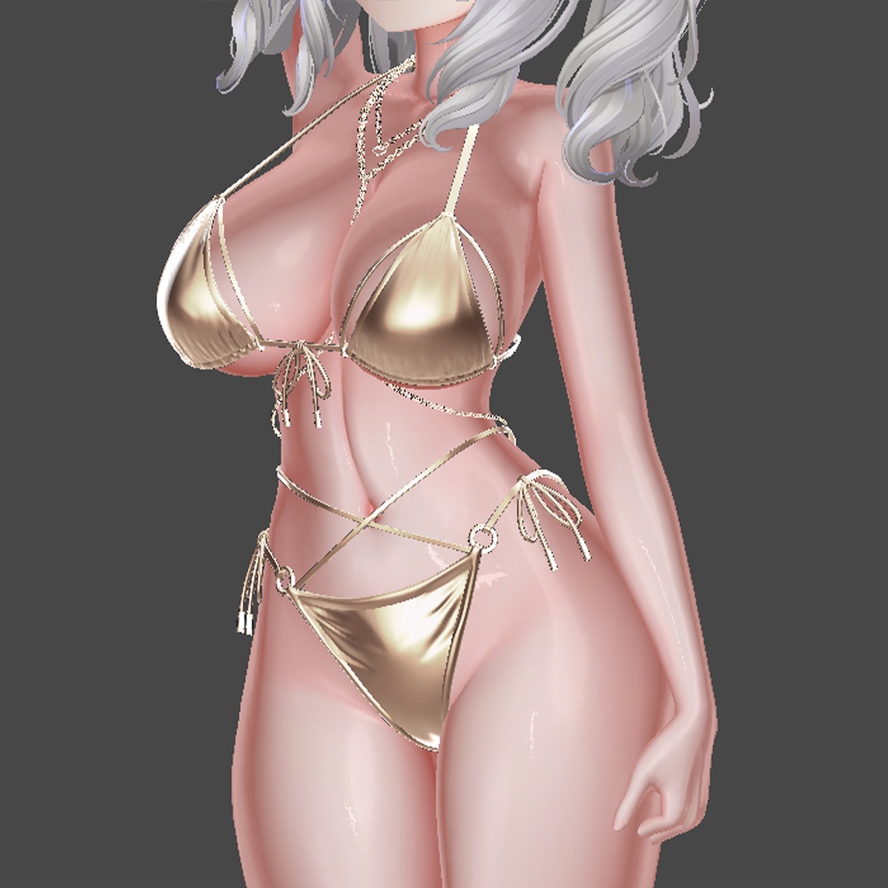 汎用 つやてか肌 lilToonプリセット マテリアル設定