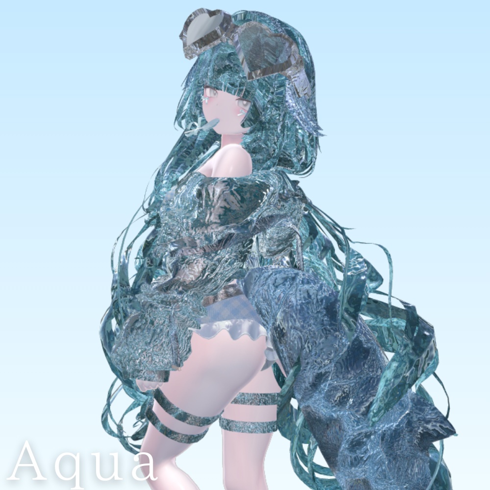 汎用 水と氷をイメージした アクア&フロスト マテリアルパック