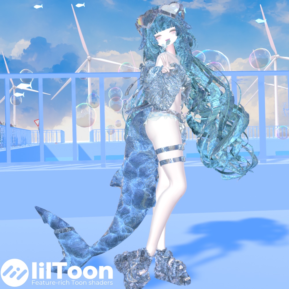 汎用  水と氷をイメージした アクア＆フロスト マテリアルパック