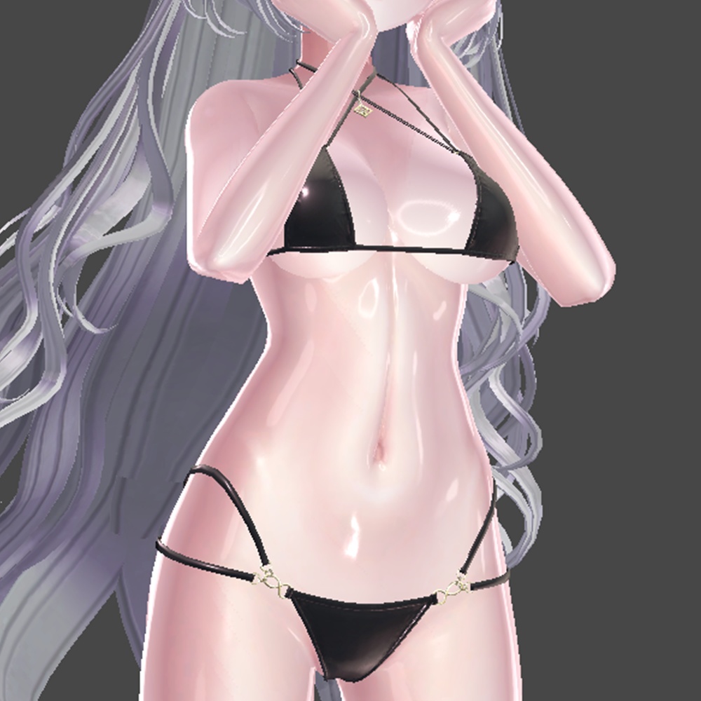 ✨発売記念セール中✨汎用 ぬるてか肌 リングライト lilToonプリセット マテリアル設定