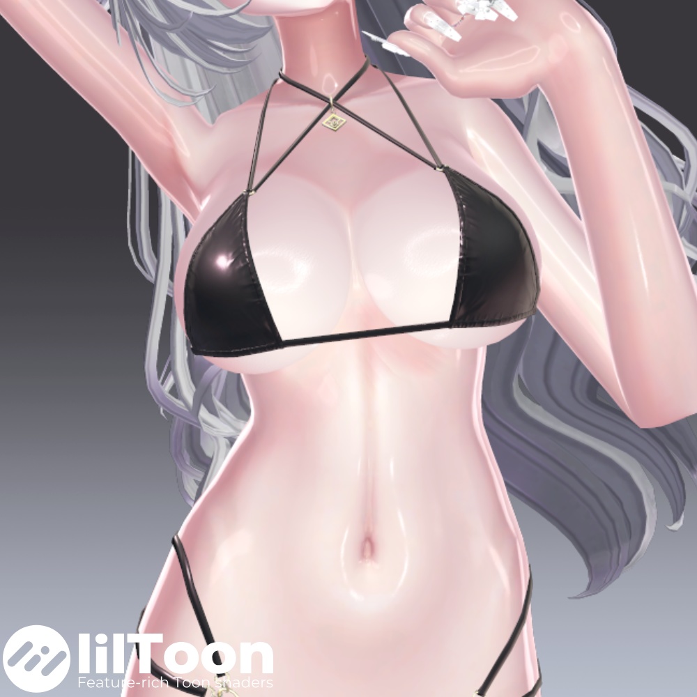 汎用 ぬるてか肌 リングライト lilToonプリセット マテリアル設定