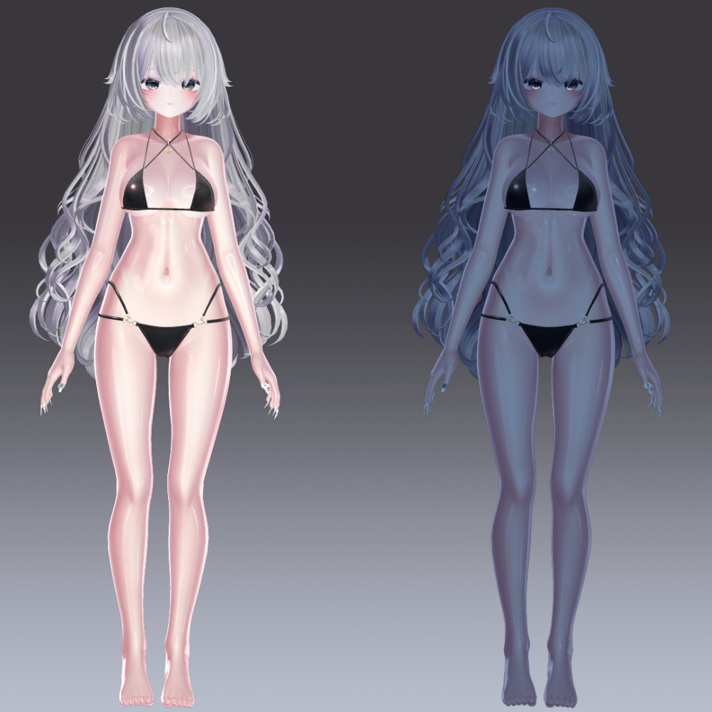 ✨発売記念セール中✨汎用 ぬるてか肌 リングライト lilToonプリセット マテリアル設定