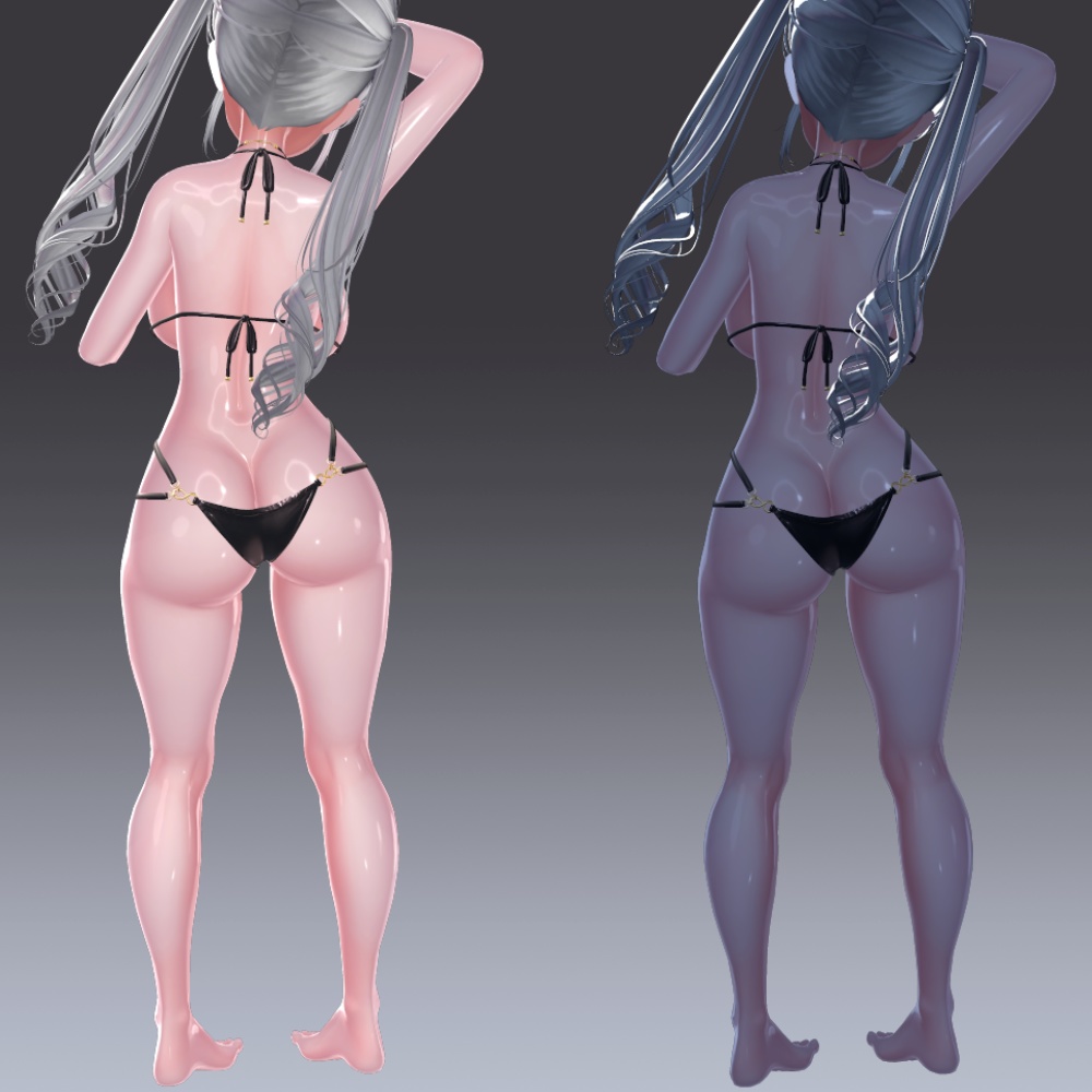 ✨発売記念セール中✨汎用 ぬるてか肌 リングライト lilToonプリセット マテリアル設定