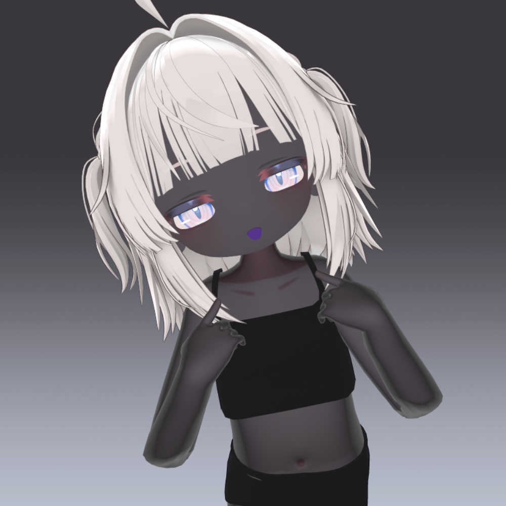 ✨セール中✨55アバター対応 黒肌マテリアル liltoon