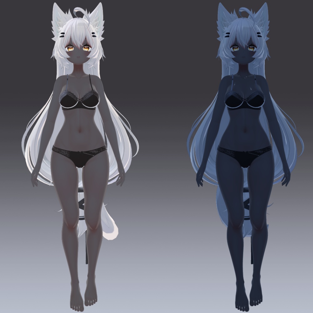 ✨セール開催中✨23アバター対応 黒肌マテリアル liltoon