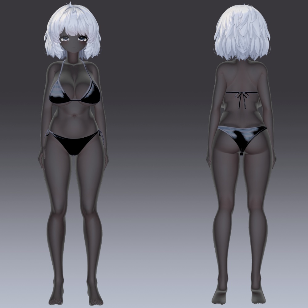 22アバター対応 黒肌マテリアル liltoon