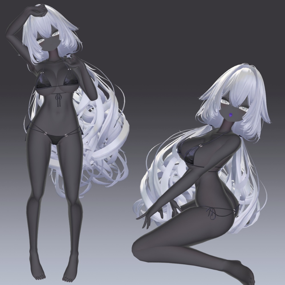 22アバター対応 黒肌マテリアル liltoon