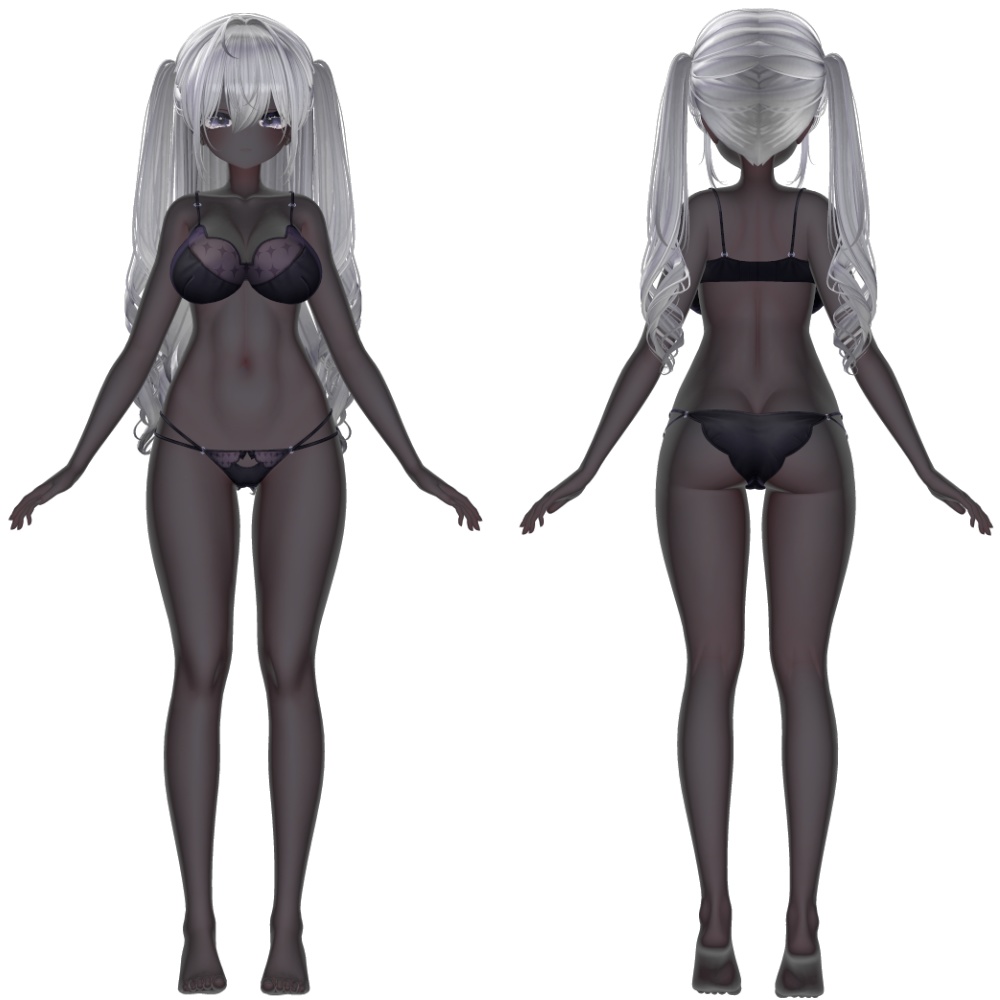 ✨発売記念セール中✨8アバター対応 黒肌マテリアル liltoon