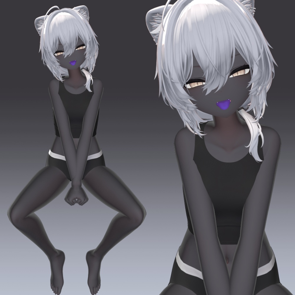 22アバター対応 黒肌マテリアル liltoon