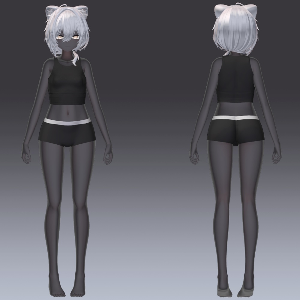 22アバター対応 黒肌マテリアル liltoon