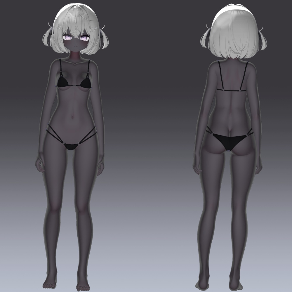 22アバター対応 黒肌マテリアル liltoon