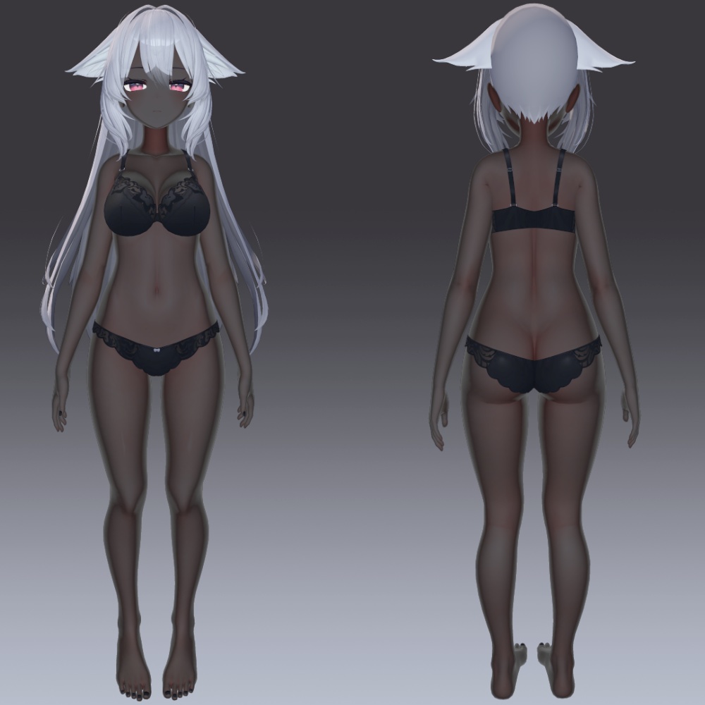 22アバター対応 黒肌マテリアル liltoon