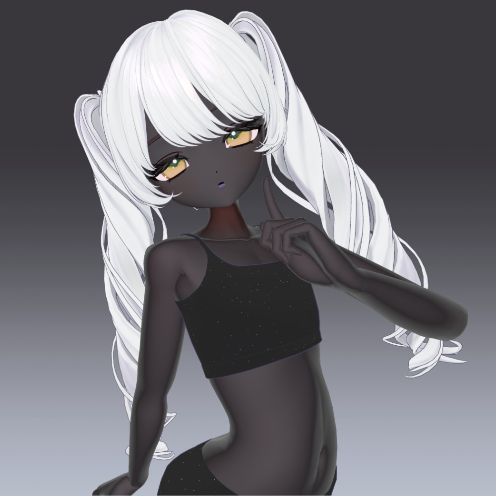 ✨セール中✨55アバター対応 黒肌マテリアル liltoon