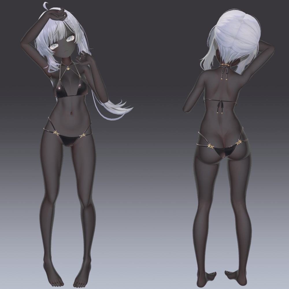 22アバター対応 黒肌マテリアル liltoon