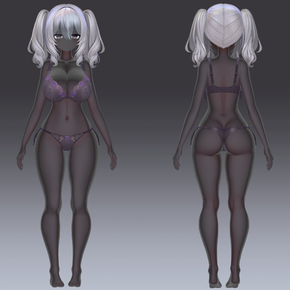 22アバター対応 黒肌マテリアル liltoon