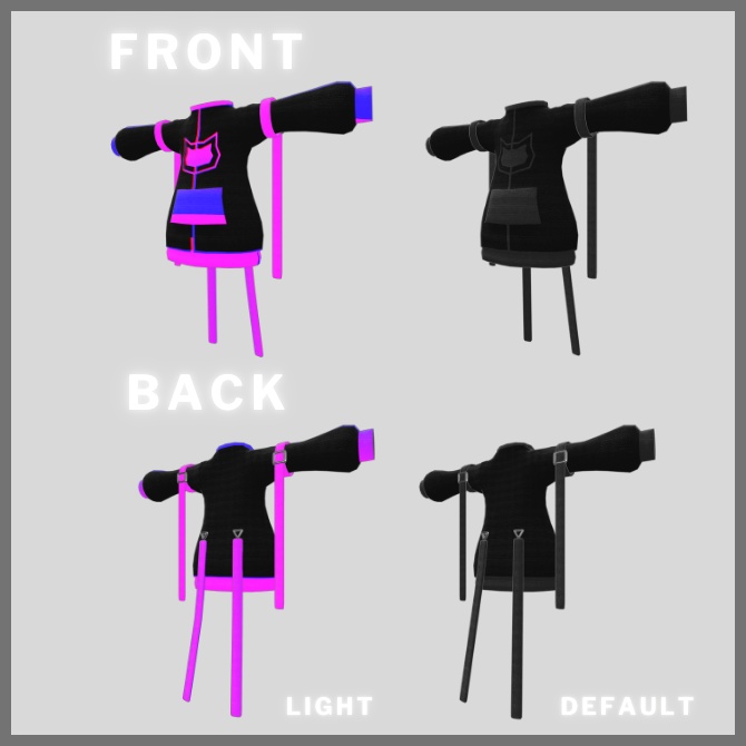 『ダンス!ライト!パーカー』【AudioLink対応】【キプフェル対応】