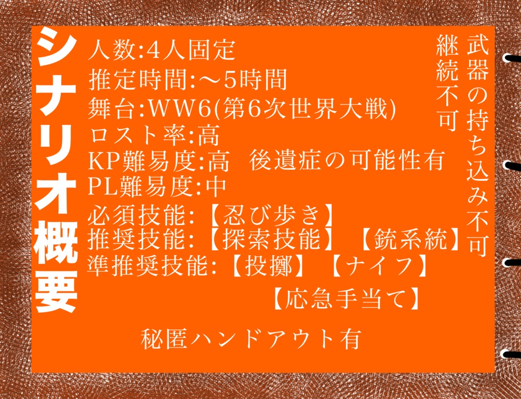 Salute to this world Blessing to your life【クトゥルフ神話TRPG】