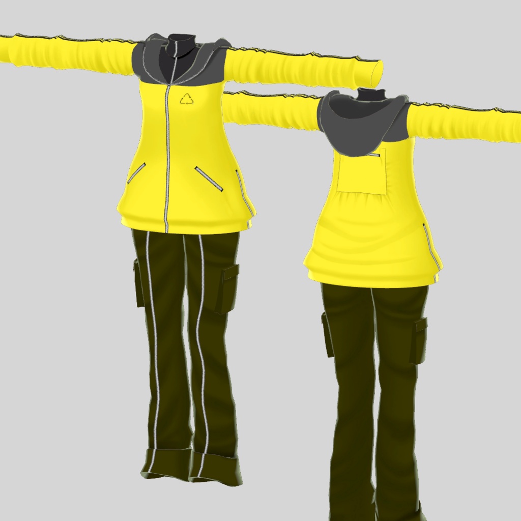 ロケットに乗ってダイブしたくなるパーカー【竜胆ちゃん用】