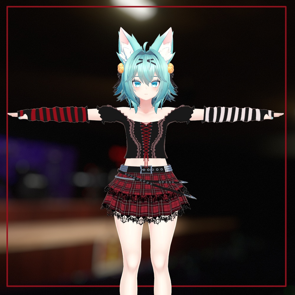 ゴシックパンクシャツ&スカート