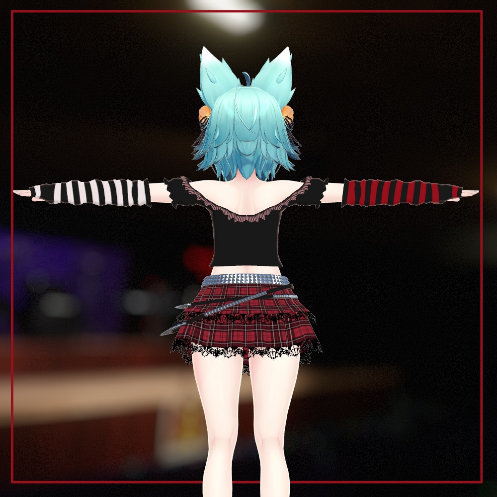 ゴシックパンクシャツ&スカート