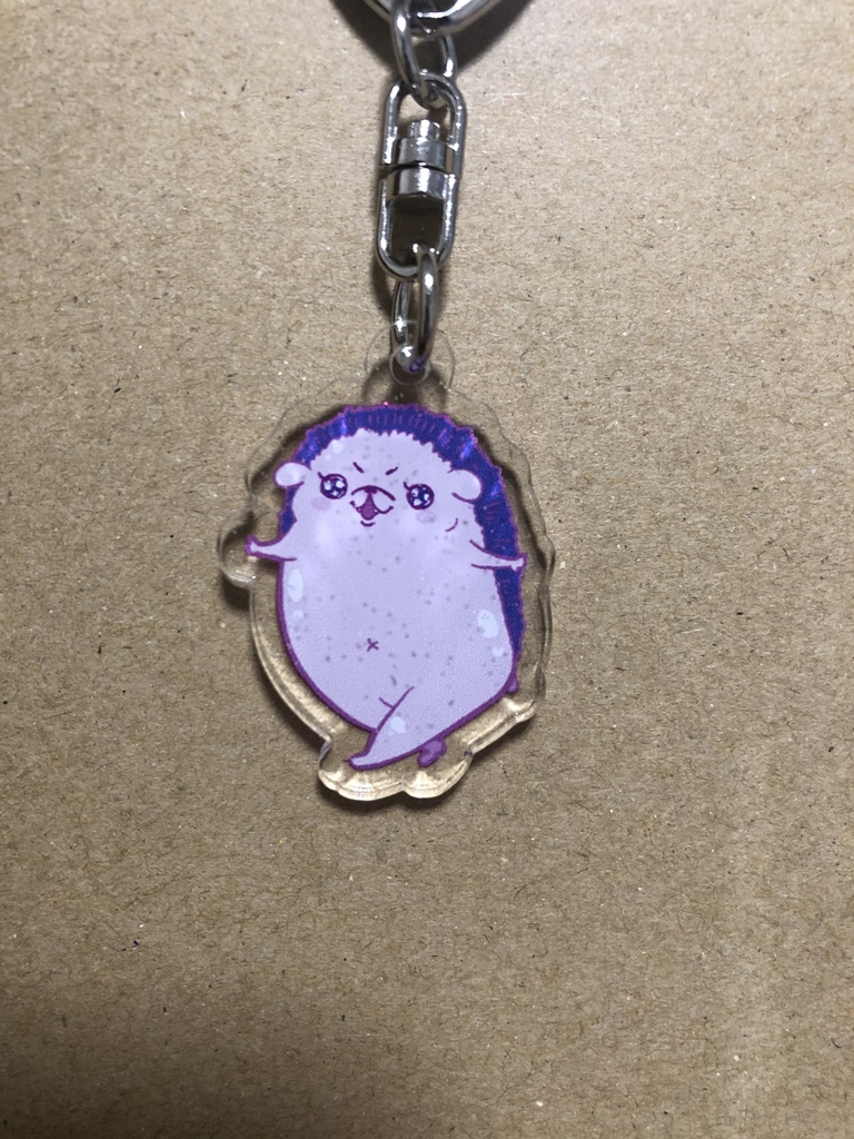 ゲーミングハリネズミ　アクリルキーホルダー