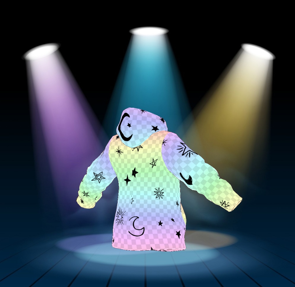 moon & star rainbow hoodie & Plain Rainbow hoodie