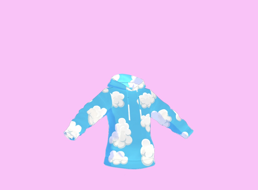 Blue clouded hoodie