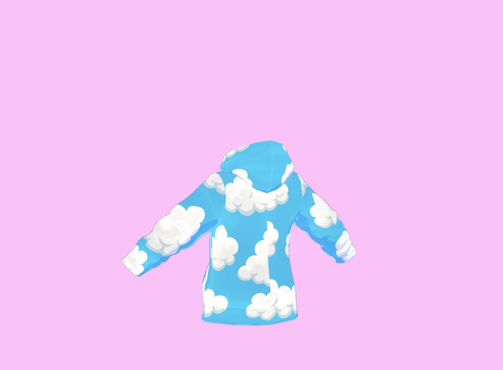 Blue clouded hoodie