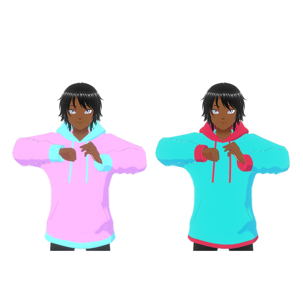 cotton candy Hoodie / Blue rasberry hoodie