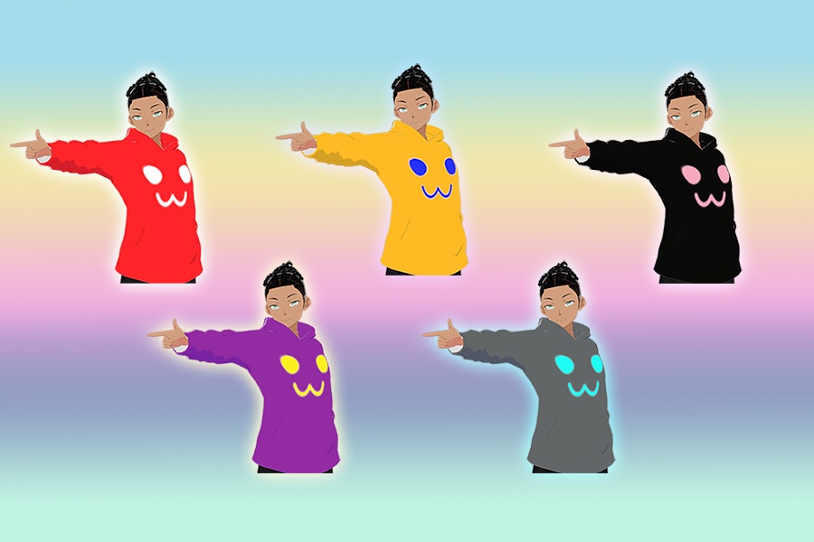 Neon Happy Face Hoodies