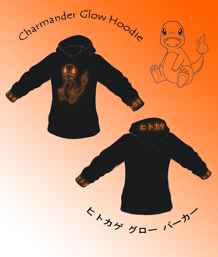Pokemon Neon Glow Hoodies