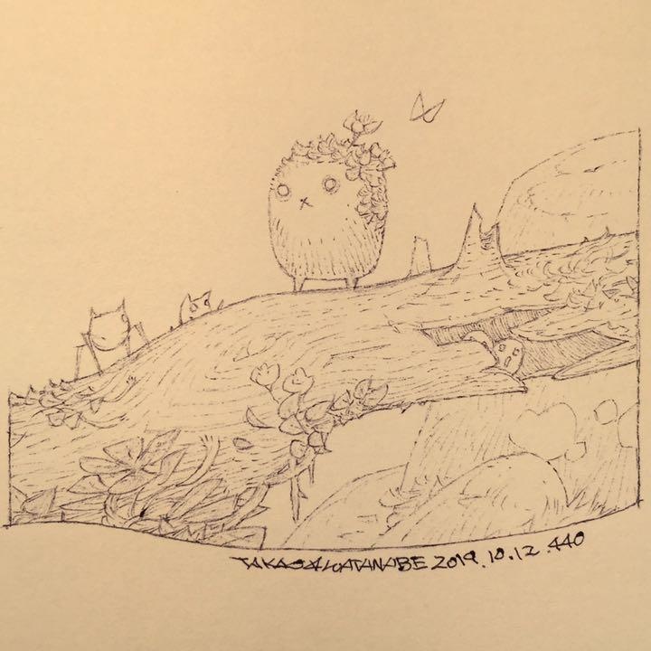 孝夫原画 No.B0440『ネコ蜘蛛』 (原画+特典あり/送料込み)