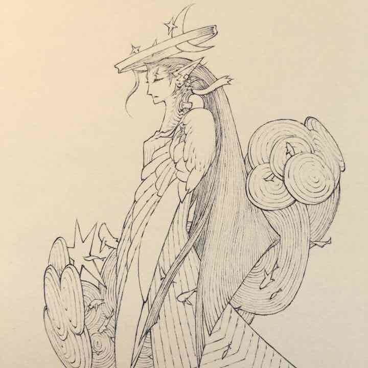 孝夫原画 No.B0314『海の母』 (原画+特典あり/送料込み)