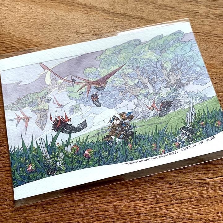 原画『敵が現れた!』送料無料 / おまけ付き