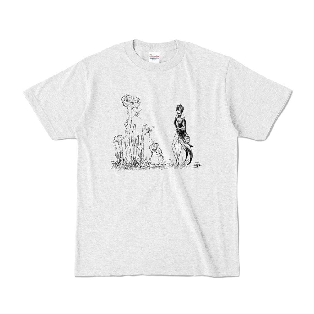 アザミの森 ペン画tシャツ オオワンゴケ クロタネソウ Booth Booth