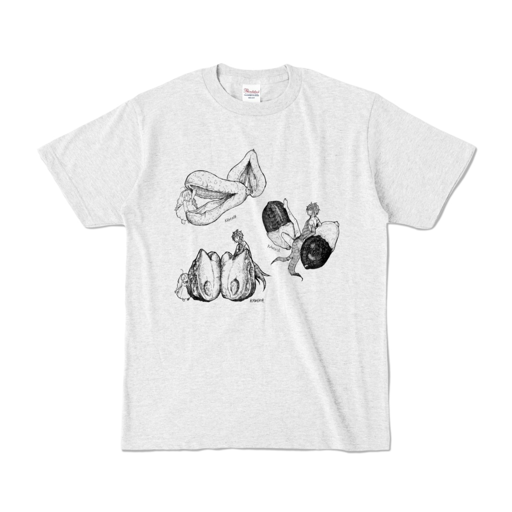 アザミの森 ペン画tシャツ 3種の木の実 クロタネソウ Booth Booth