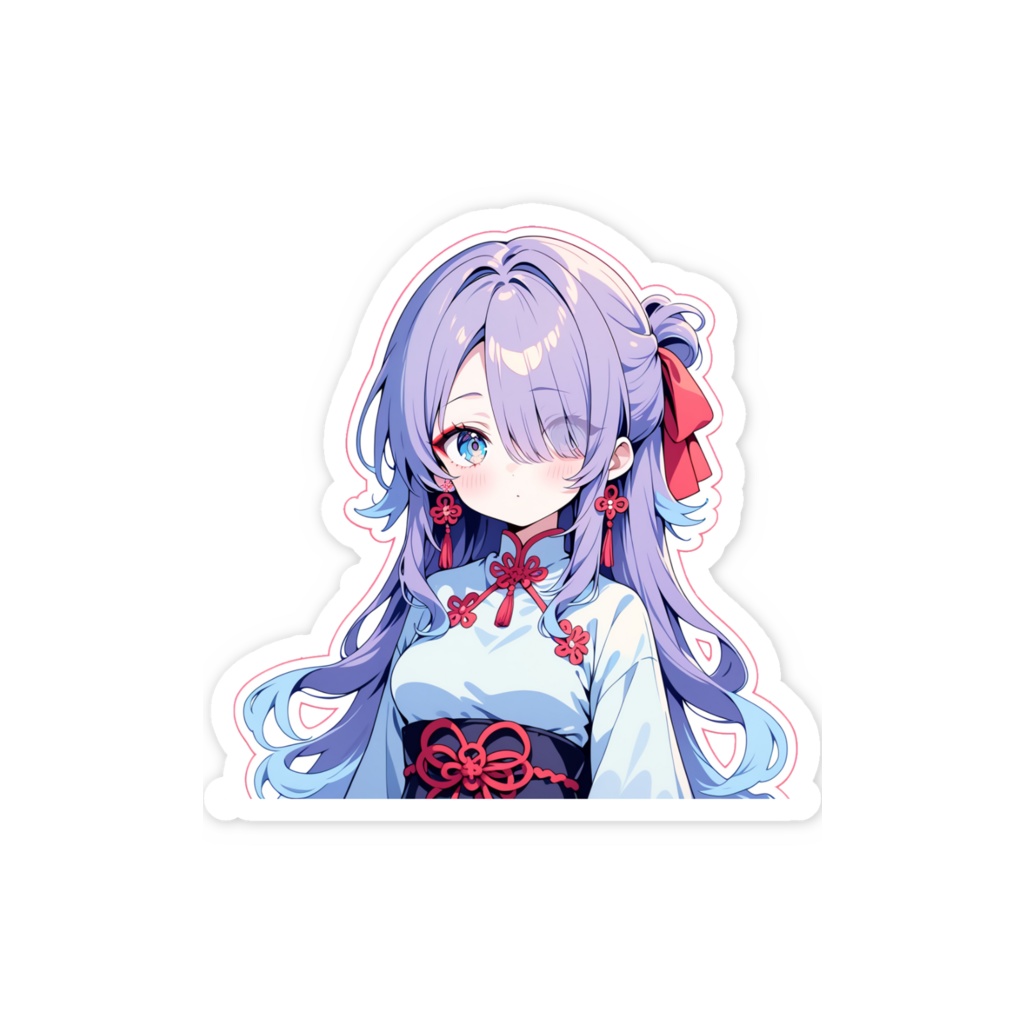 巫女みか スマホステッカー