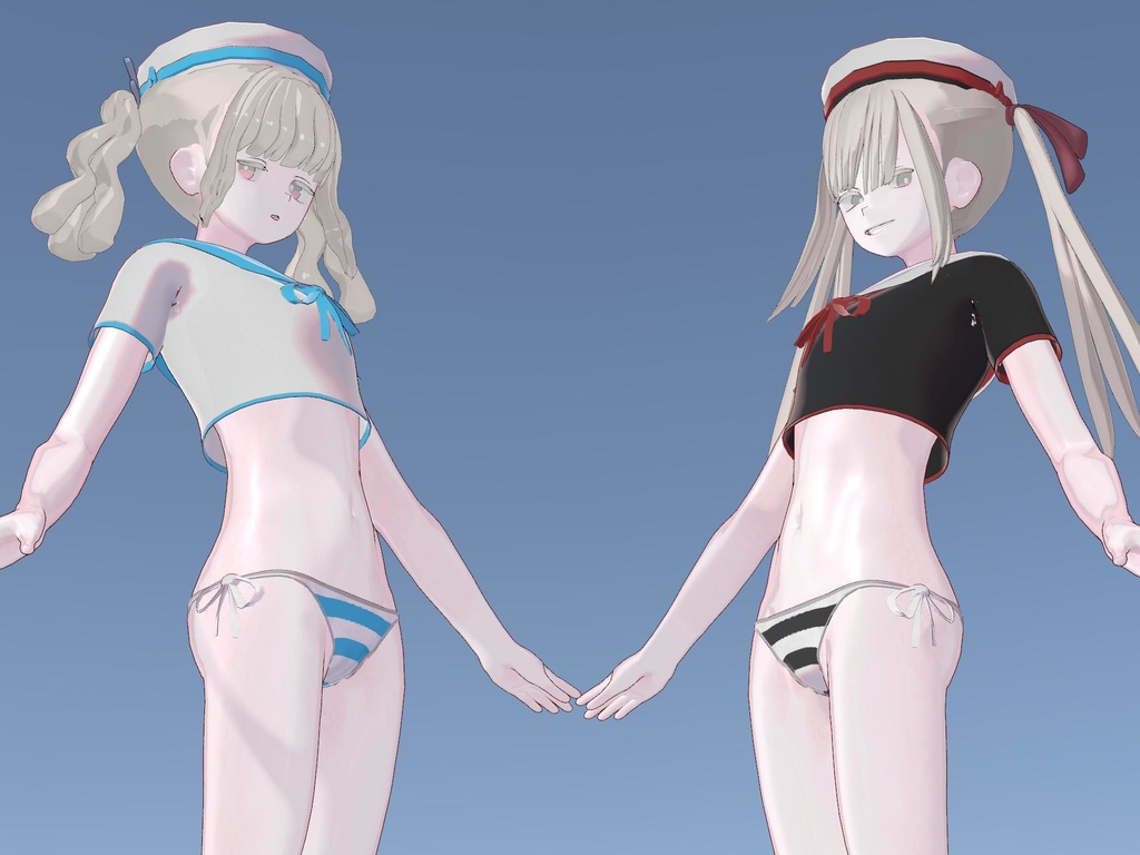 【ヘルベチカ対応】セーラー水着 -SailorSwimsuit-