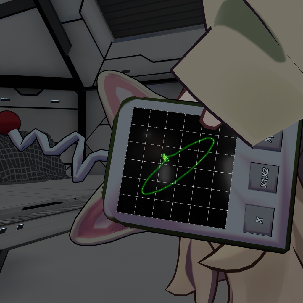 VRCHAT ,携帯型オシロスコープ(Portable oscilloscope)