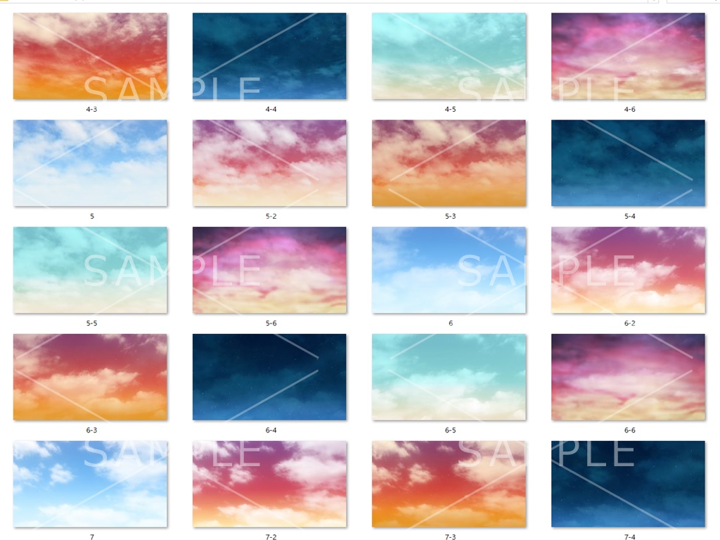 空差分素材集(55枚)